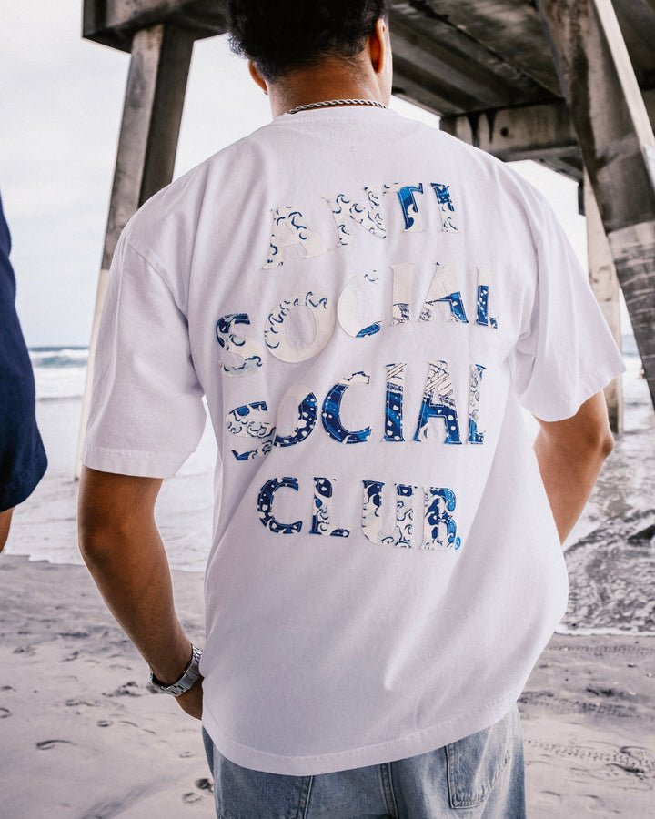 ASSC Tonkatsu: Boro Wave Tee White
