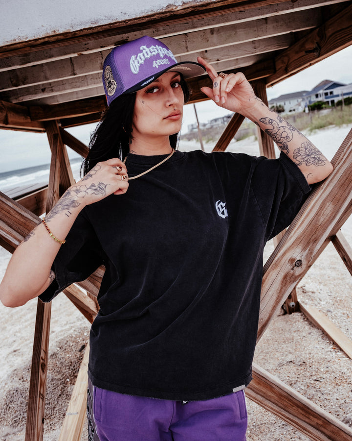 GODSPEED Forever Trucker Hat Purple Black