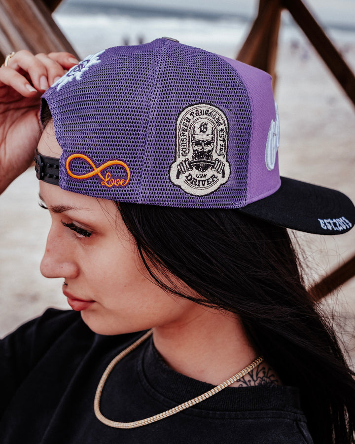 GODSPEED Forever Trucker Hat Purple Black