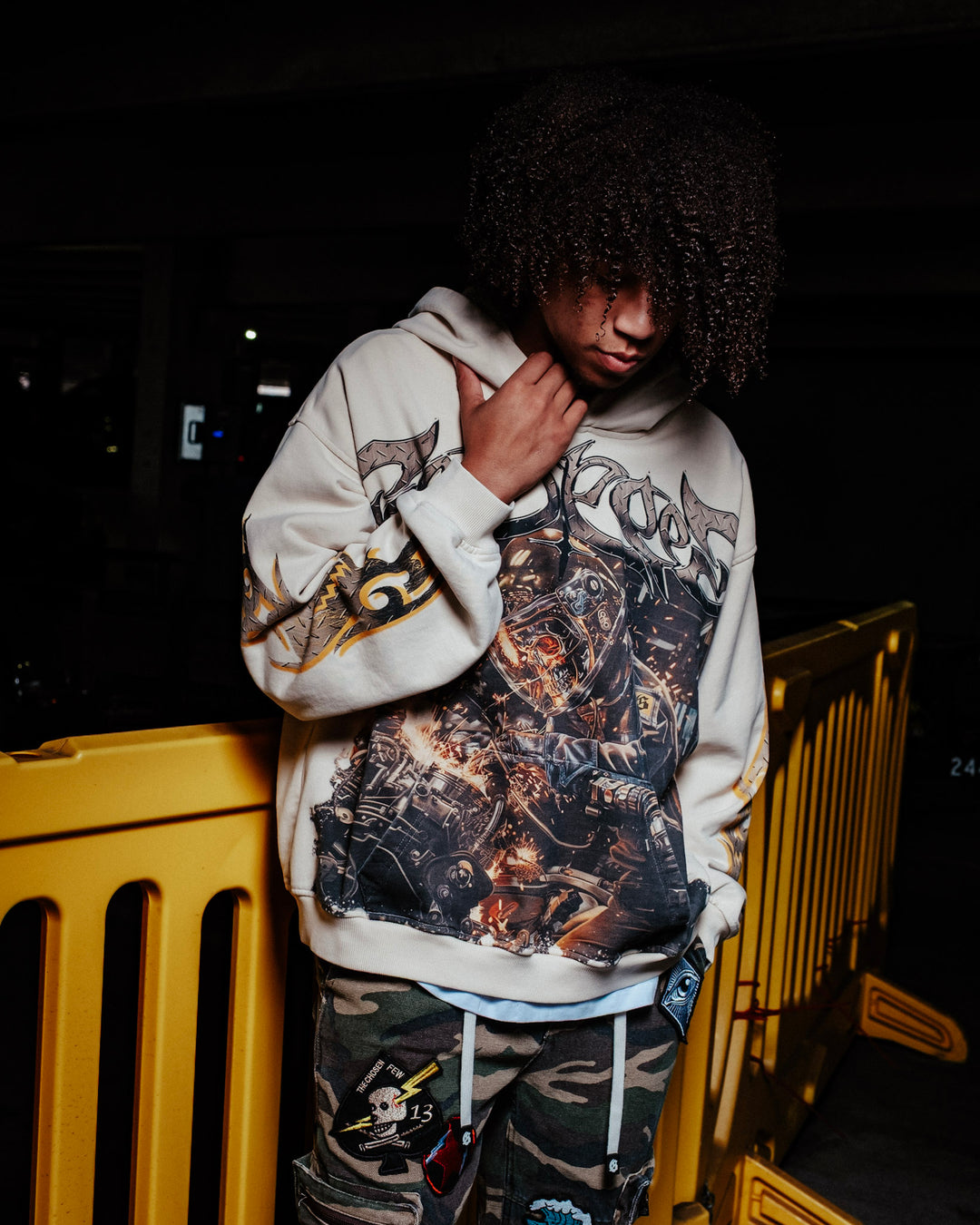 GODSPEED Steel Sharpens Steel Hoodie Bone