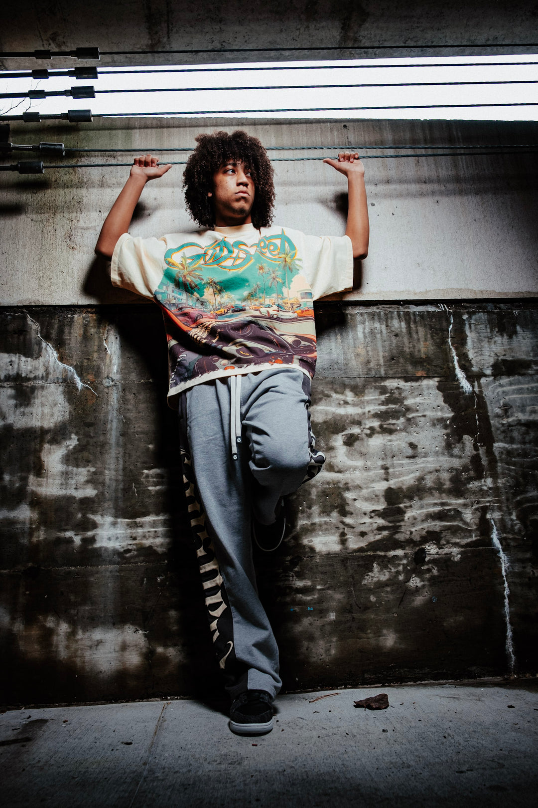 GODSPEED Courtside Sweatpants White Grey