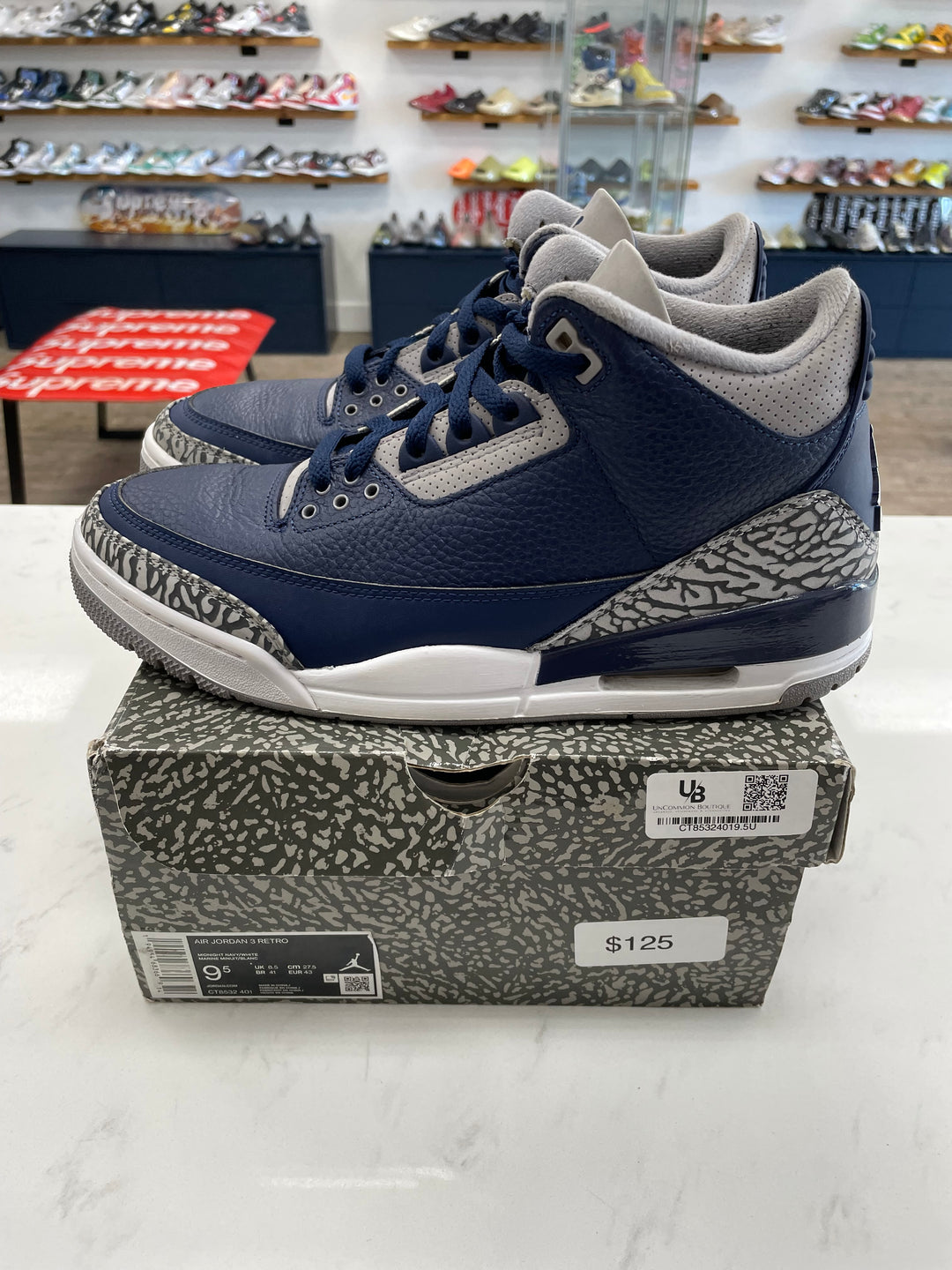 Jordan 3 Retro Georgetown (2021)- Worn