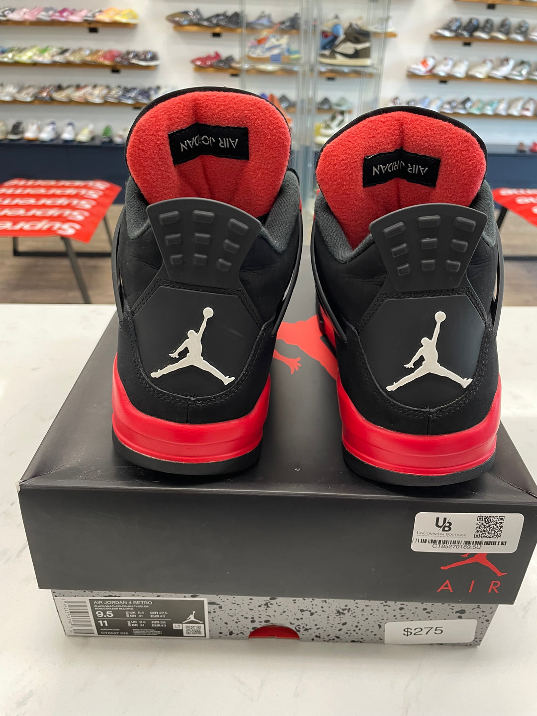 Jordan 4 Retro Red Thunder- Worn