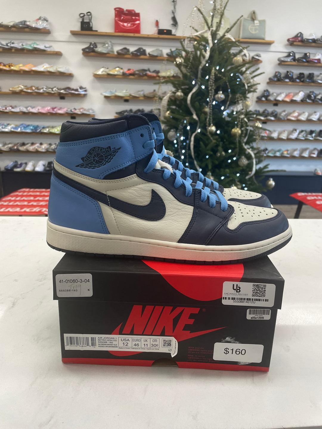 Jordan 1 Retro High Obsidian - Worn