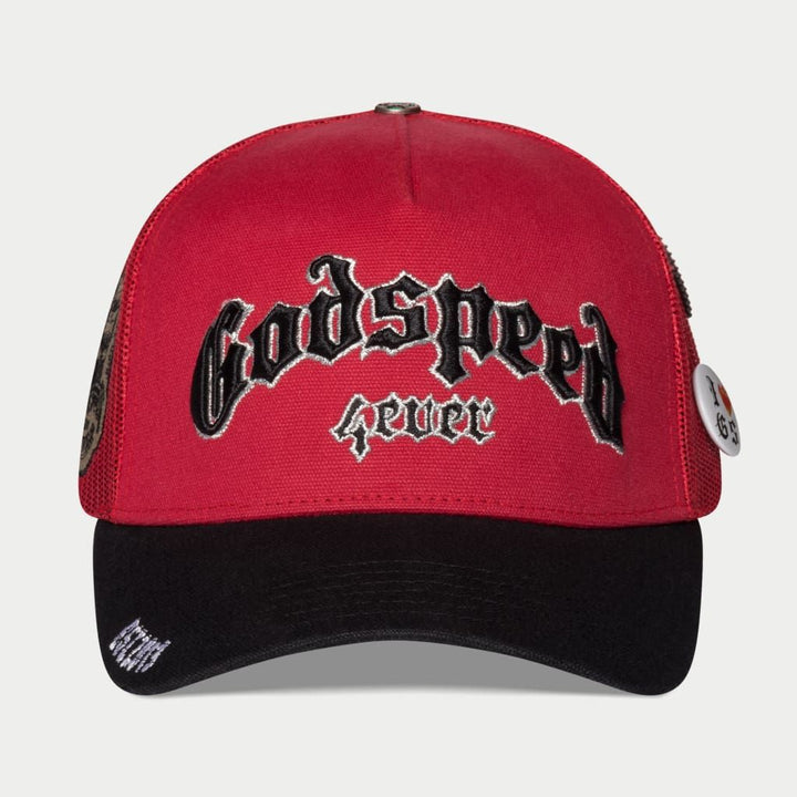 GODSPEED Forever Trucker Hat Red/Black