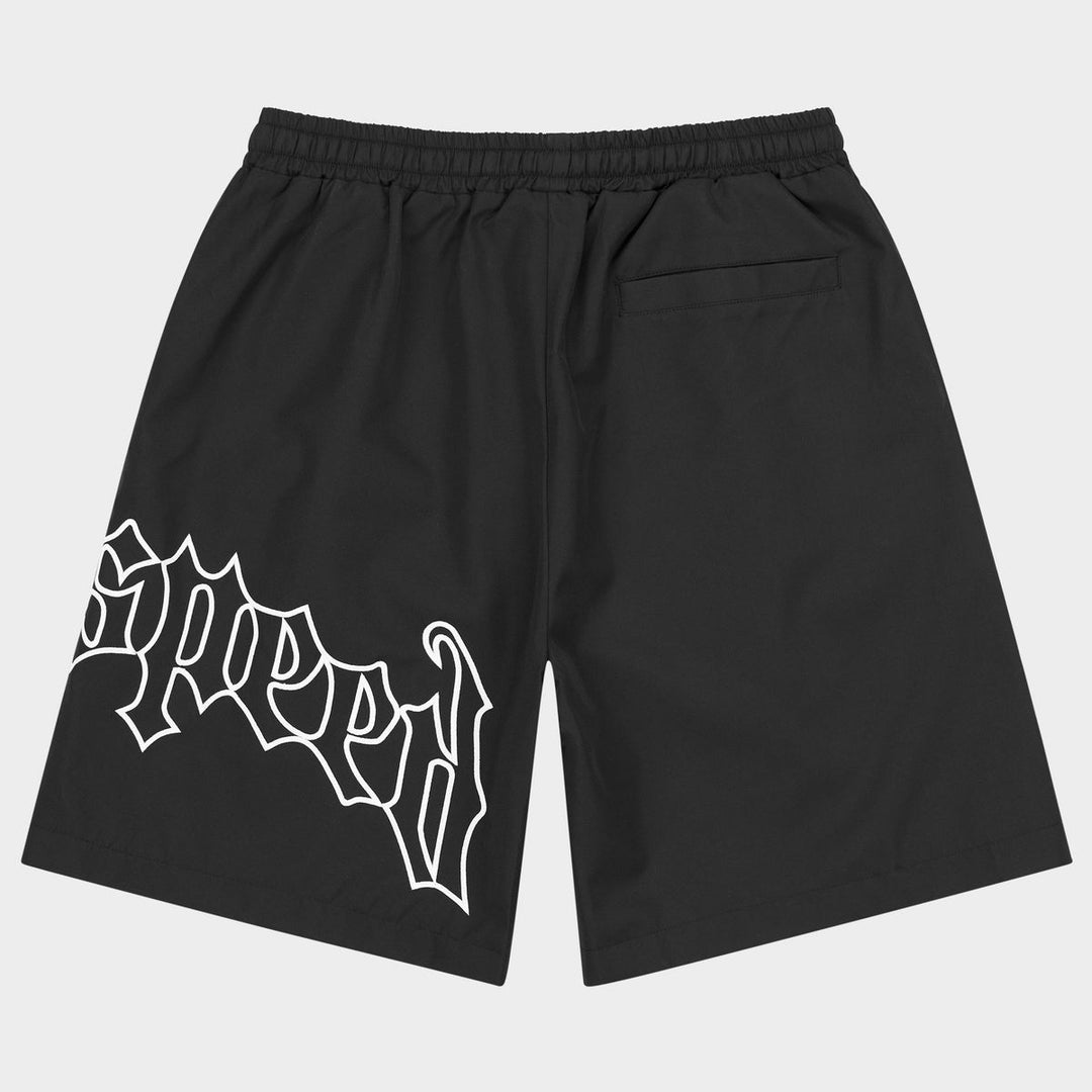 GODSPEED OG Logo Nylon Shorts Black/White