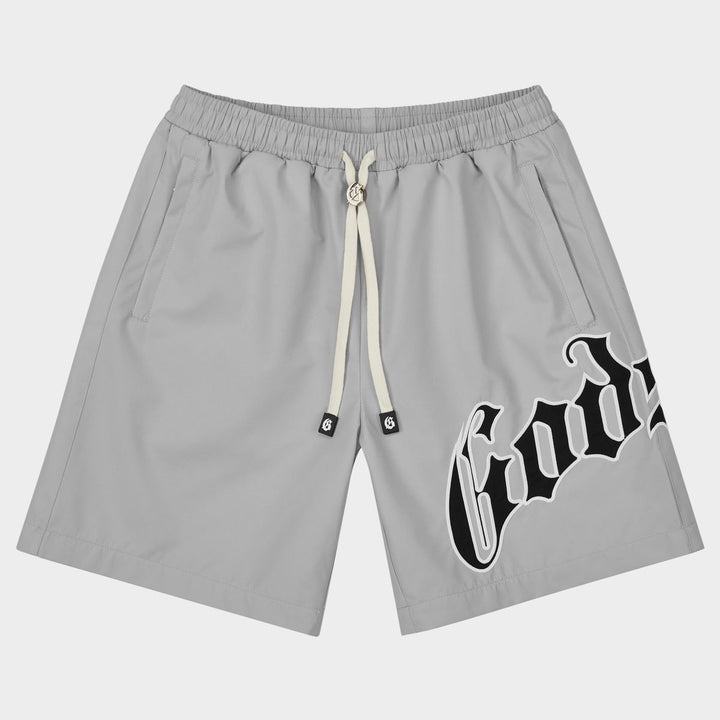 GODSPEED OG Logo Nylon Shorts Grey