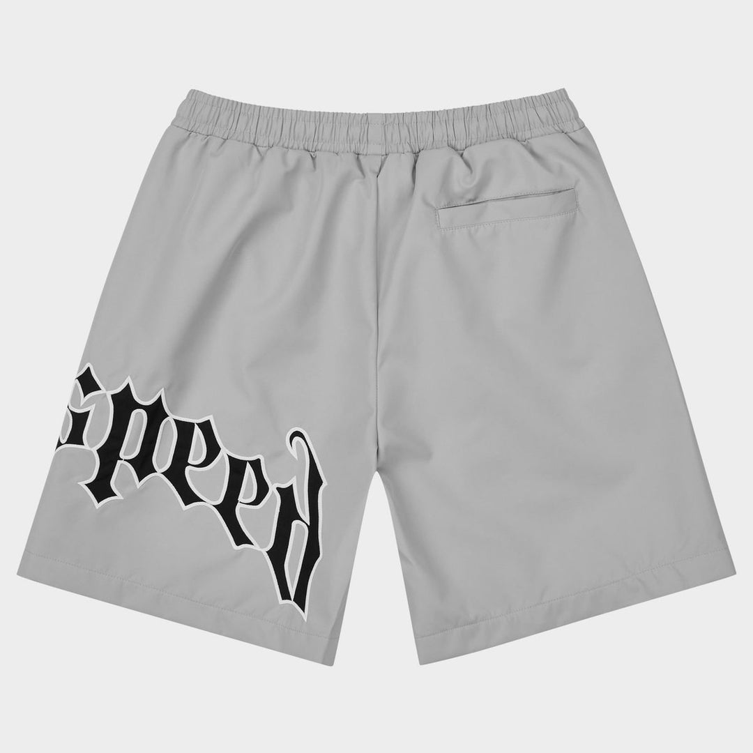 GODSPEED OG Logo Nylon Shorts Grey