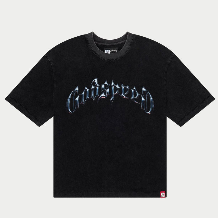 GODSPEED Symmetrical Logo Tee Black Wash