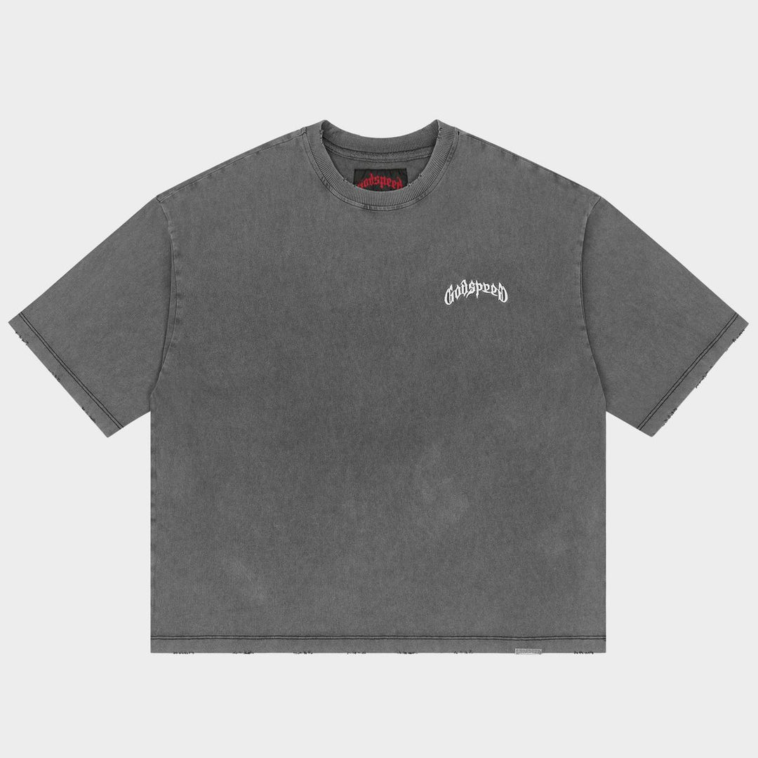 GODSPEED Vital Necessi Tee Wash Grey