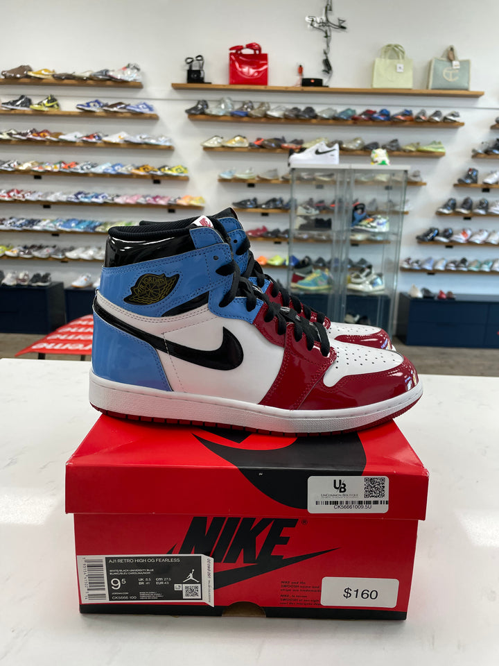 Jordan 1 Retro High Fearless Unc Chicago- Worn