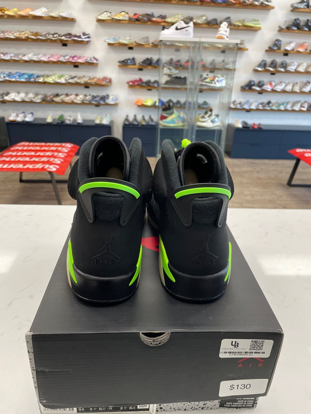 Jordan 6 Retro Electric Green- Worn