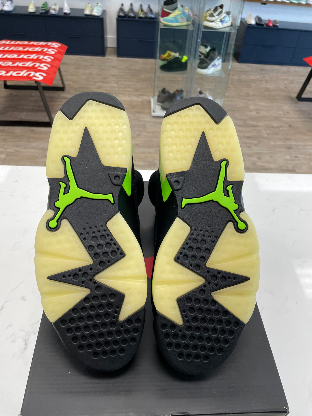 Jordan 6 Retro Electric Green- Worn