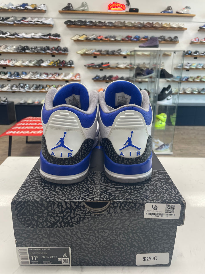 Jordan 3 Retro Racer Blue - Worn