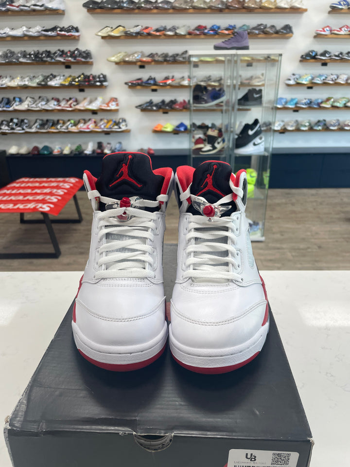 Jordan 5 Retro Fire Red Black Tongue (2025) - Worn