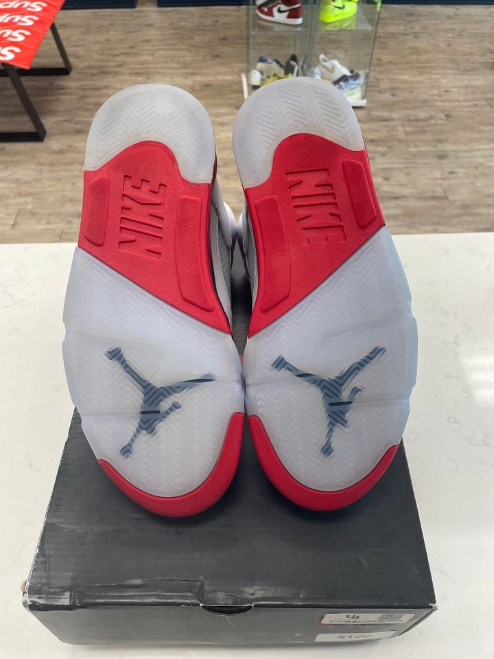 Jordan 5 Retro Fire Red Black Tongue (2025) - Worn
