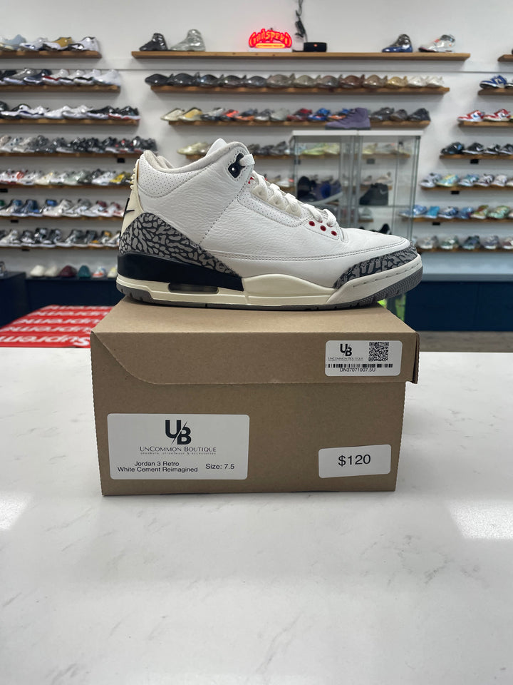 Jordan 3 Retro White Cement Reimagined - Worn