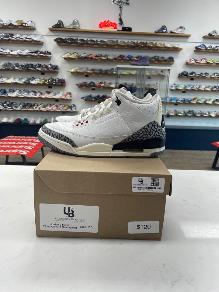 Jordan 3 Retro White Cement Reimagined - Worn