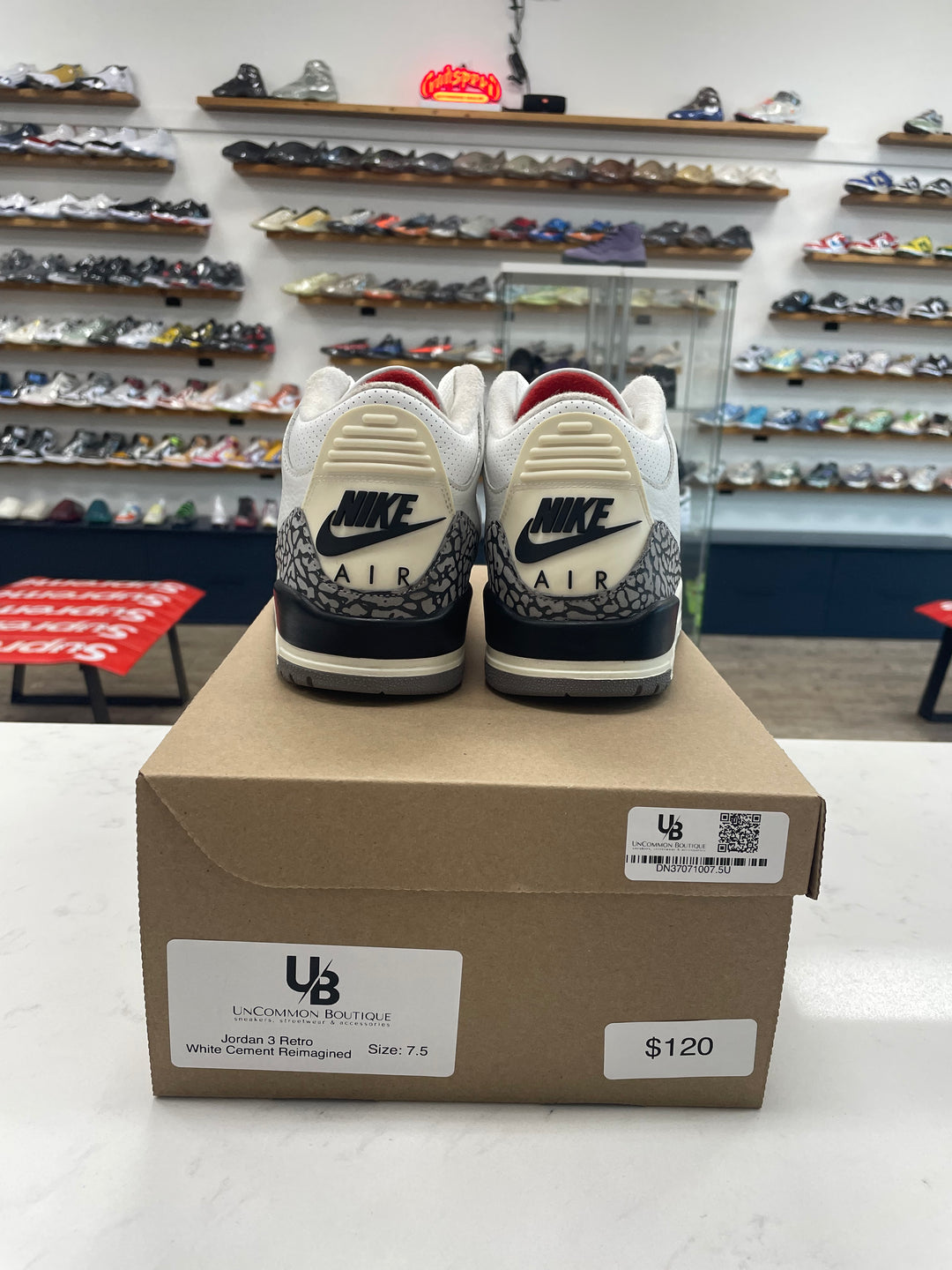 Jordan 3 Retro White Cement Reimagined - Worn
