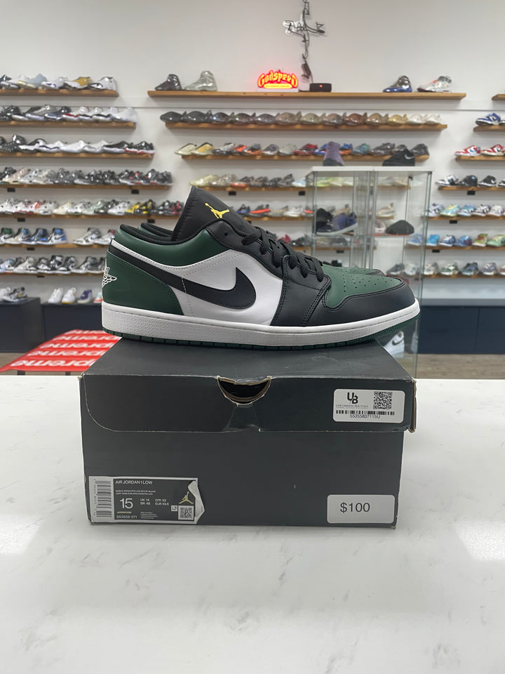 Jordan 1 Low Green Toe - Worn