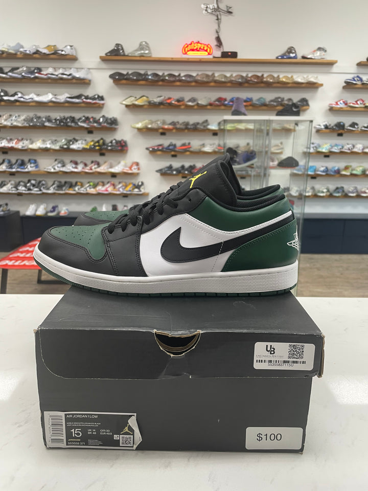 Jordan 1 Low Green Toe - Worn
