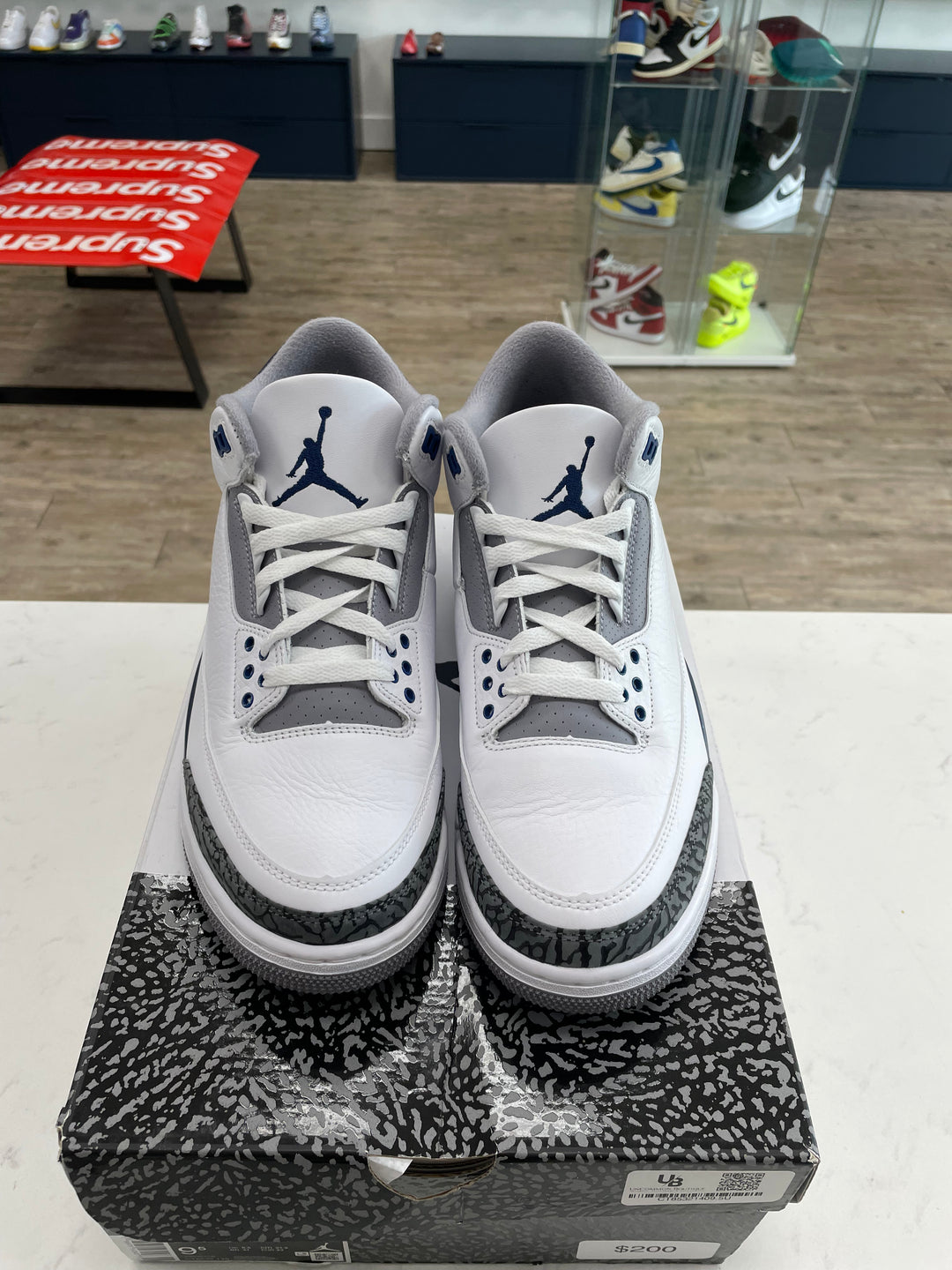 Jordan 3 Retro Midnight Navy - Worn