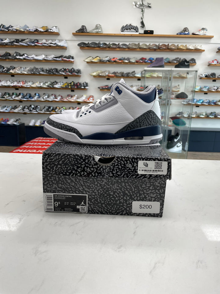Jordan 3 Retro Midnight Navy - Worn