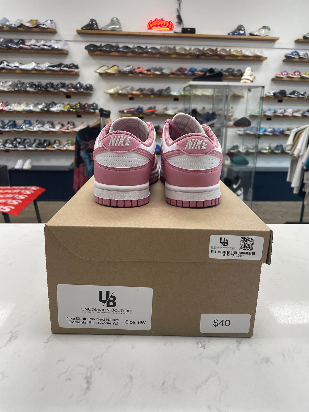 Nike Dunk Low Next Nature Elemental Pink (Women's) - Worn