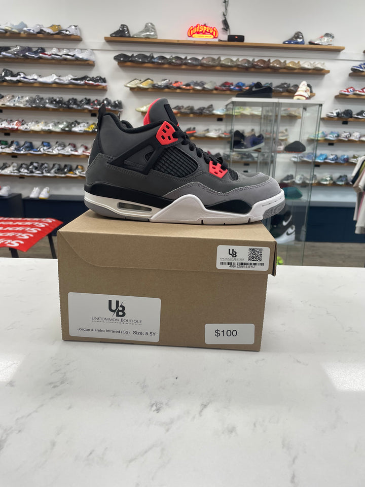 Jordan 4 Retro Infrared (GS) - Worn