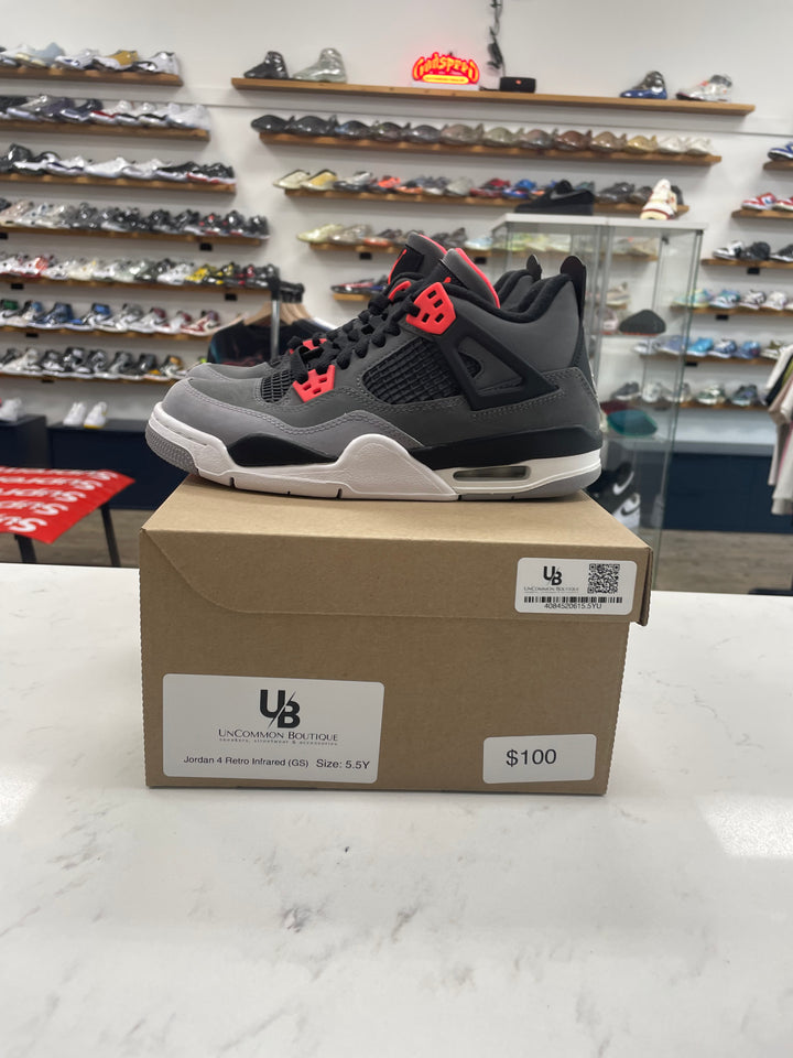 Jordan 4 Retro Infrared (GS) - Worn