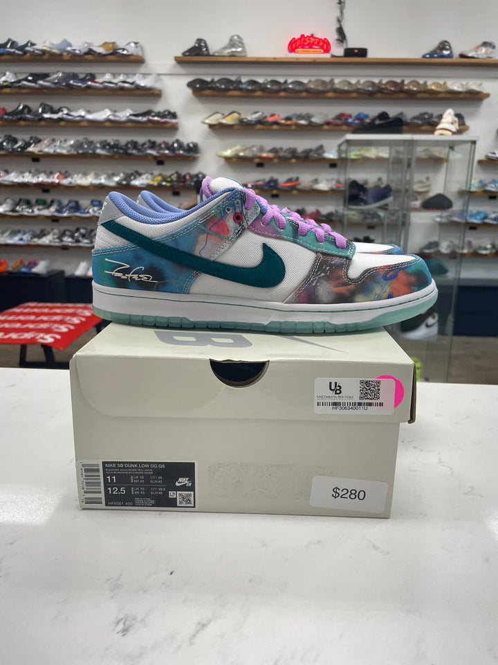 Nike SB Dunk Low Futura Laboratories Bleached Aqua - Worn