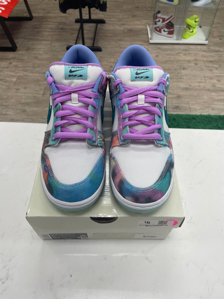 Nike SB Dunk Low Futura Laboratories Bleached Aqua - Worn