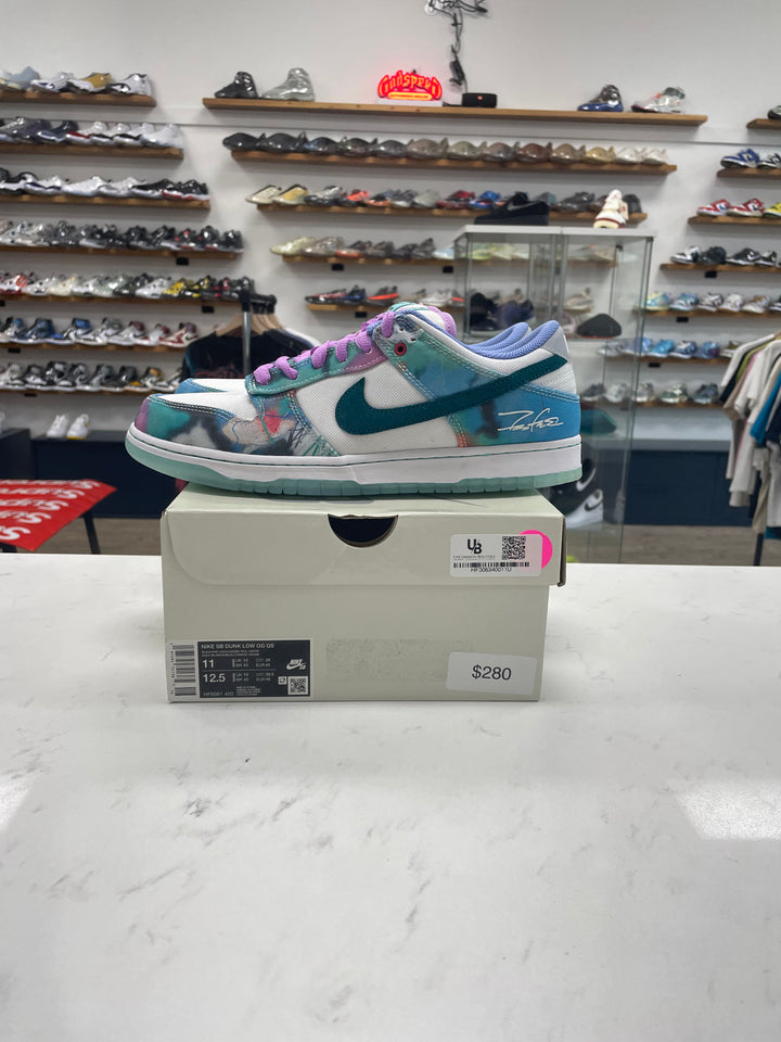 Nike SB Dunk Low Futura Laboratories Bleached Aqua - Worn