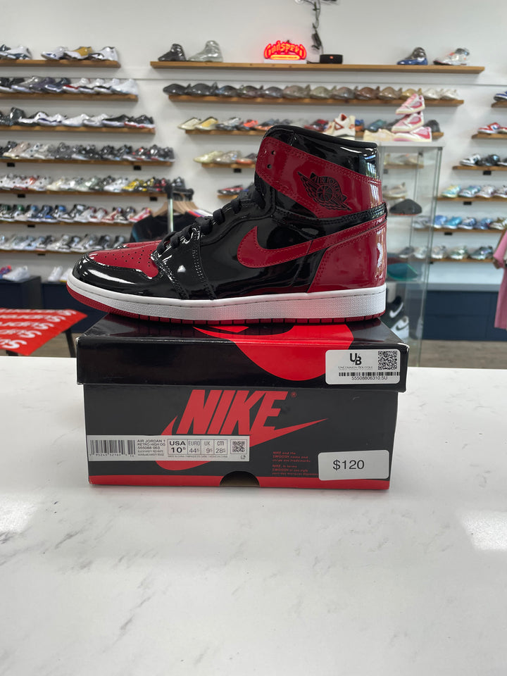 Jordan 1 Retro High OG Patent Bred - Worn