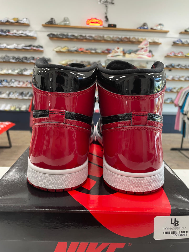 Jordan 1 Retro High OG Patent Bred - Worn