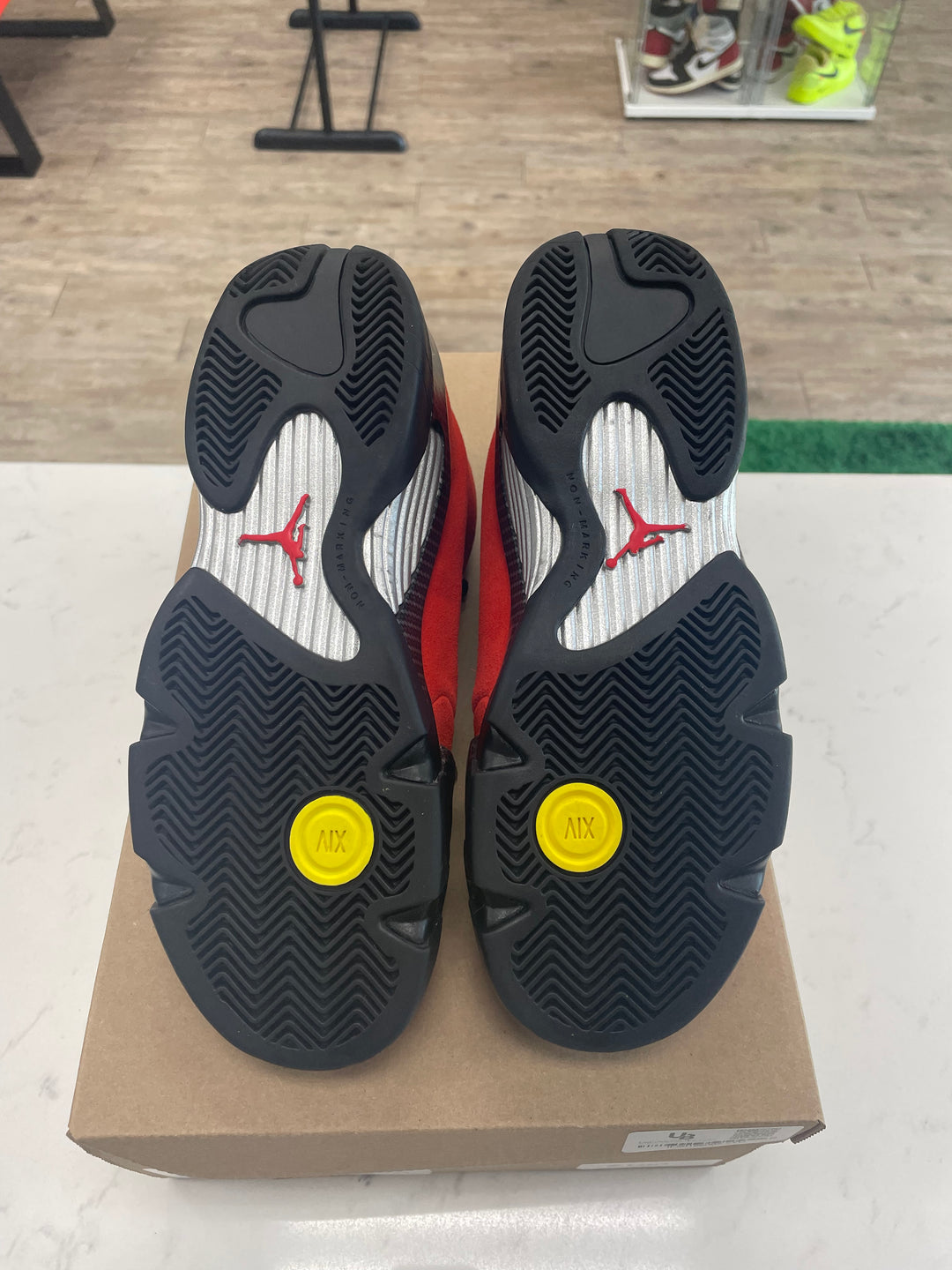 Jordan 14 Retro Ferrari (2025) (GS) - Worn