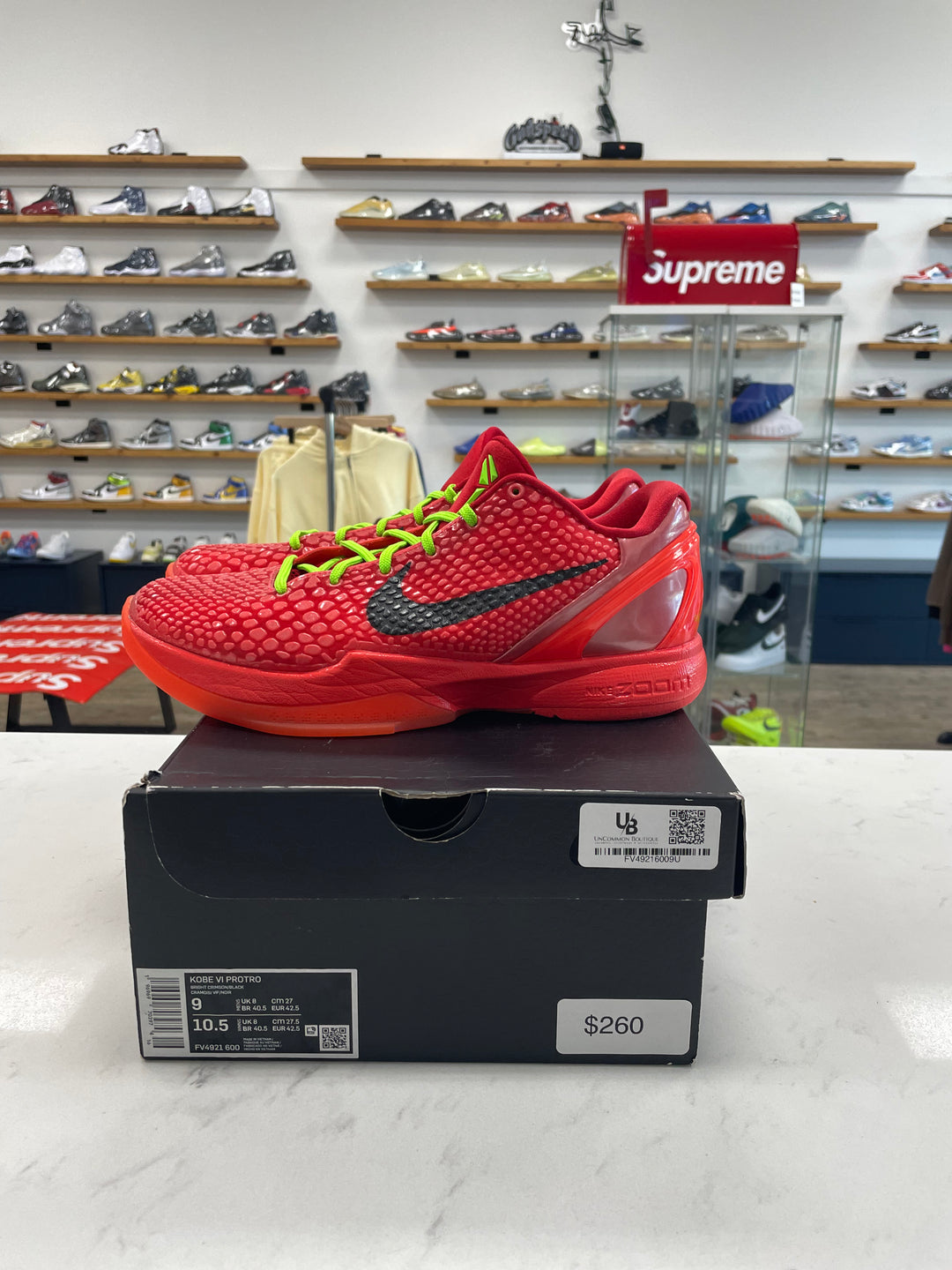 Nike Kobe 6 Protro Reverse Grinch - Worn