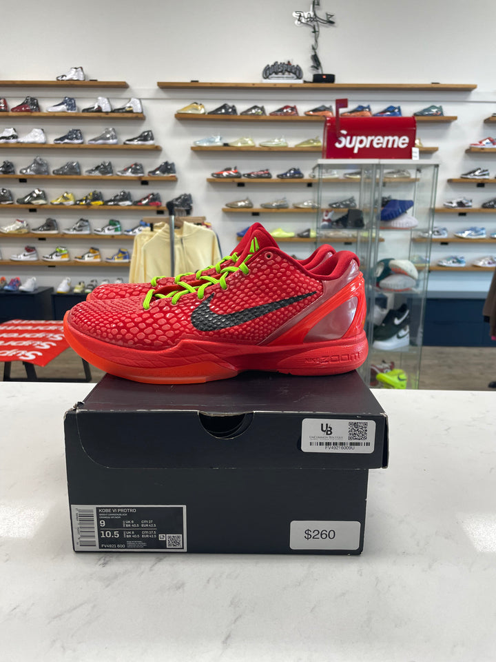 Nike Kobe 6 Protro Reverse Grinch - Worn