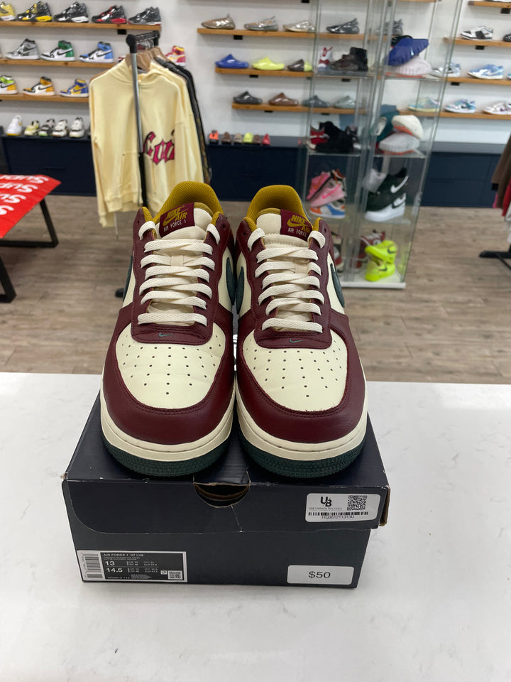 Nike Air Force 1 Low '07 LV8 Dark Team Red Vintage Green - Worn