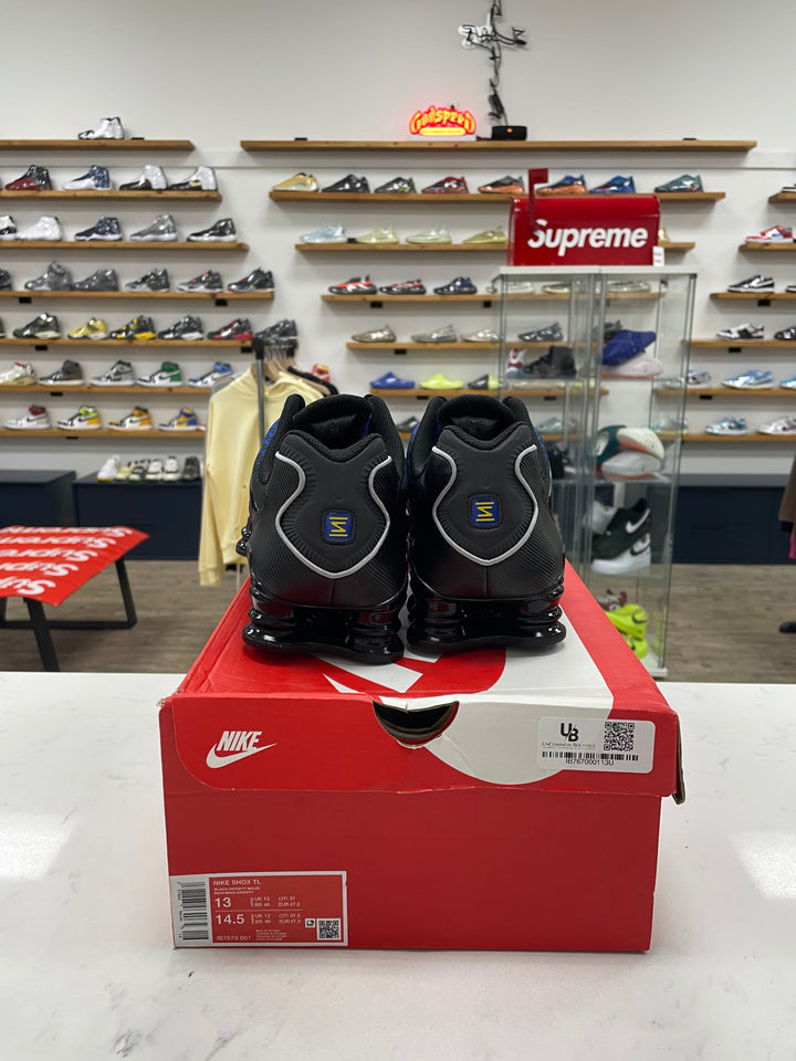 Nike Shox TL Black Lyon Blue Varsity Maize - Worn
