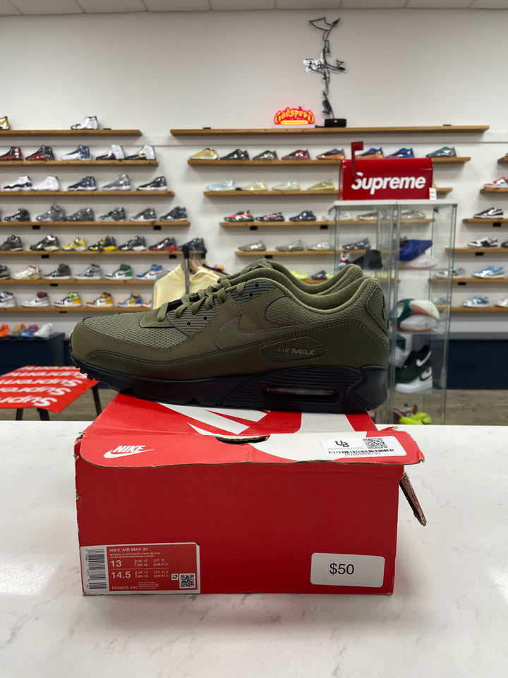 Nike Air Max 90 Reflective Swoosh Medium Olive - Worn