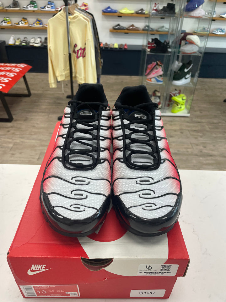 Nike Air Max Plus Pure Platinum University Red Black White - Worn