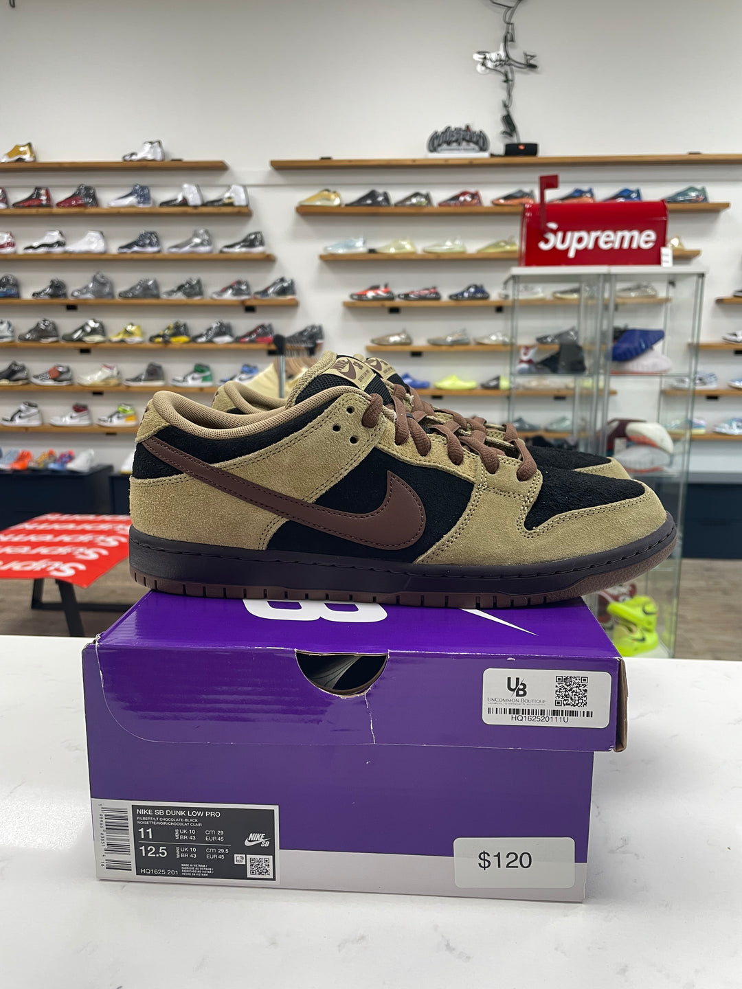 Nike SB Dunk Low Pro Filbert Light Chocolate - Worn