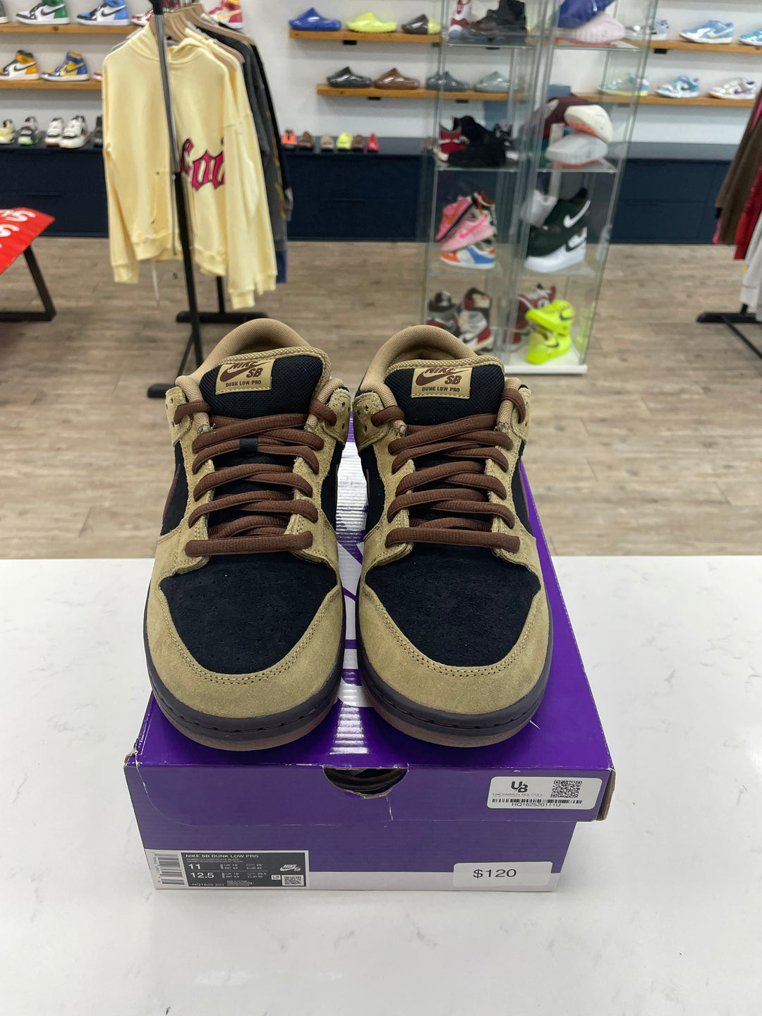 Nike SB Dunk Low Pro Filbert Light Chocolate - Worn