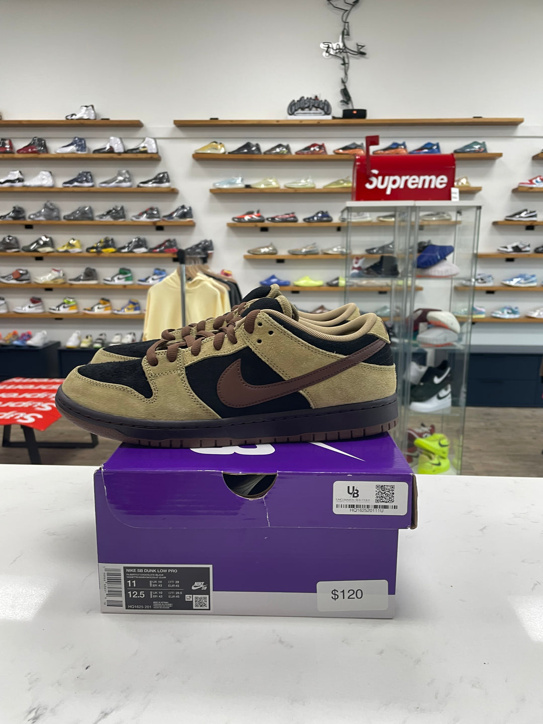 Nike SB Dunk Low Pro Filbert Light Chocolate - Worn