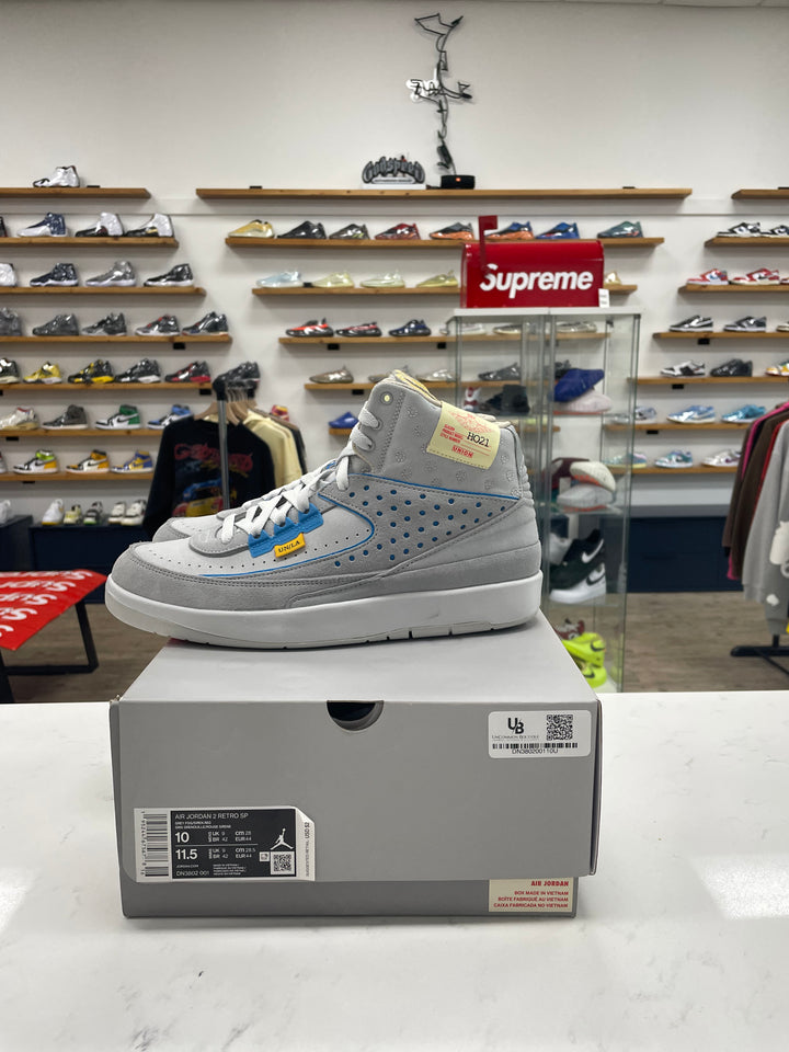 Jordan 2 Retro SP Union Grey Fog - Worn