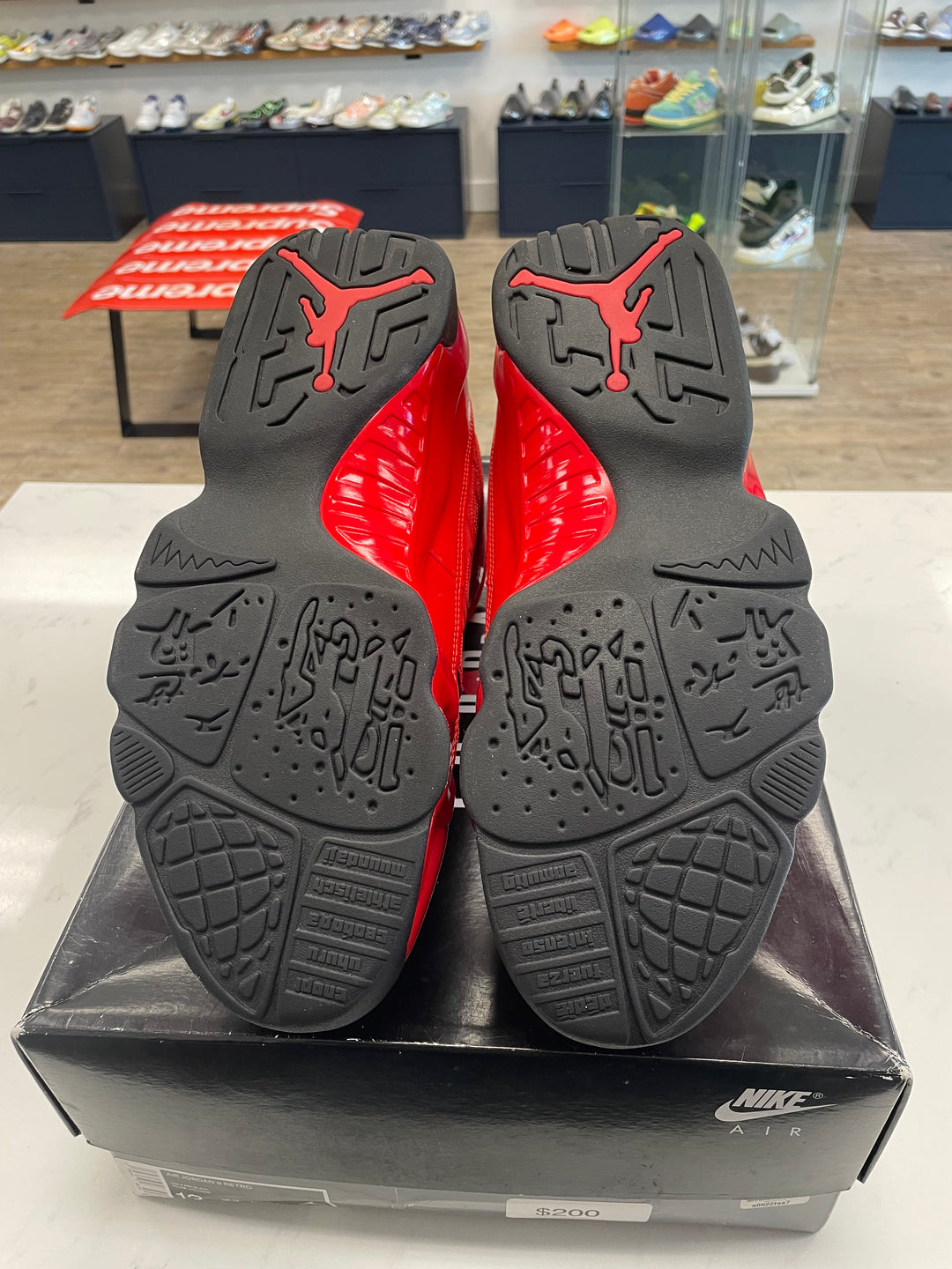 Jordan 9 Retro Chile Red- Worn