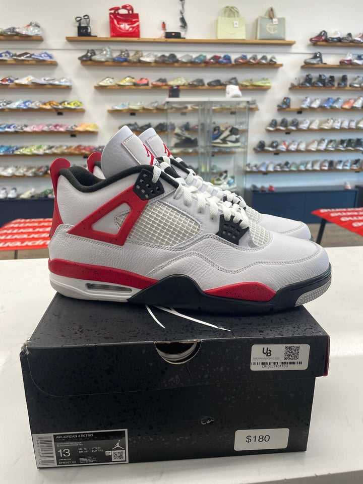Jordan 4 Retro Red Cement- Worn