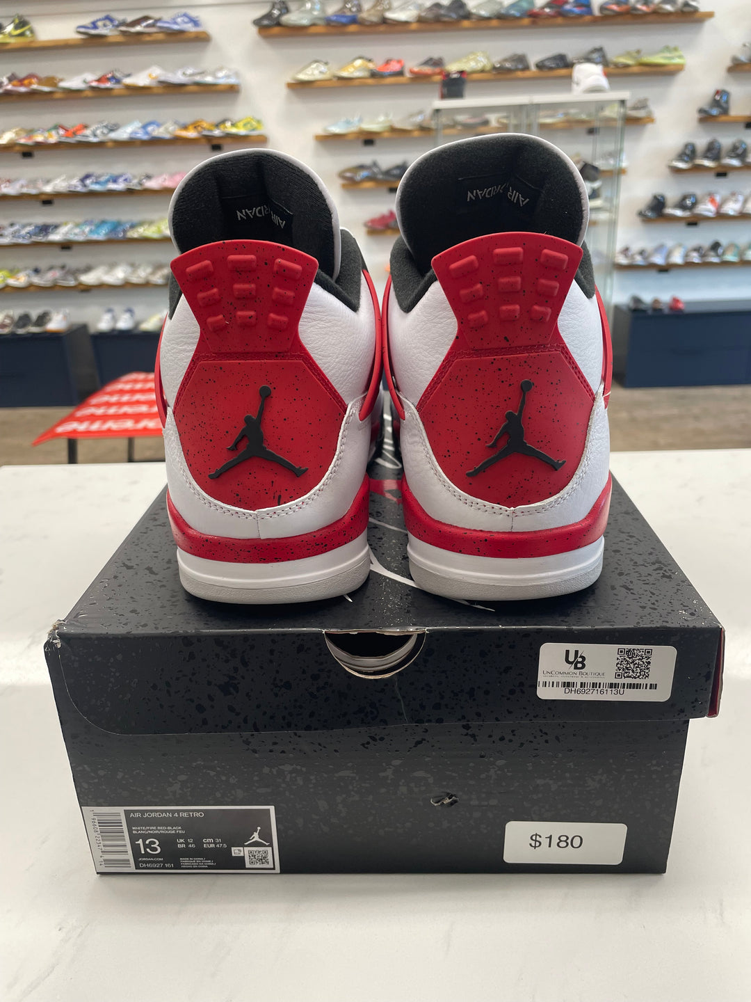 Jordan 4 Retro Red Cement- Worn