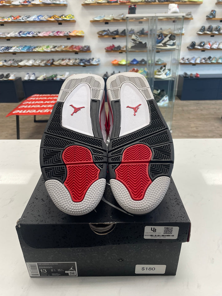 Jordan 4 Retro Red Cement- Worn